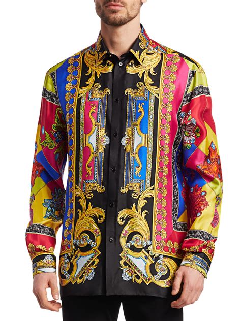 cheap versace shirts men|versace collection men shirt sale.